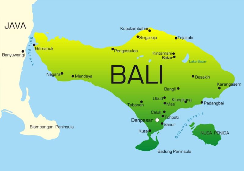 Map of Bali